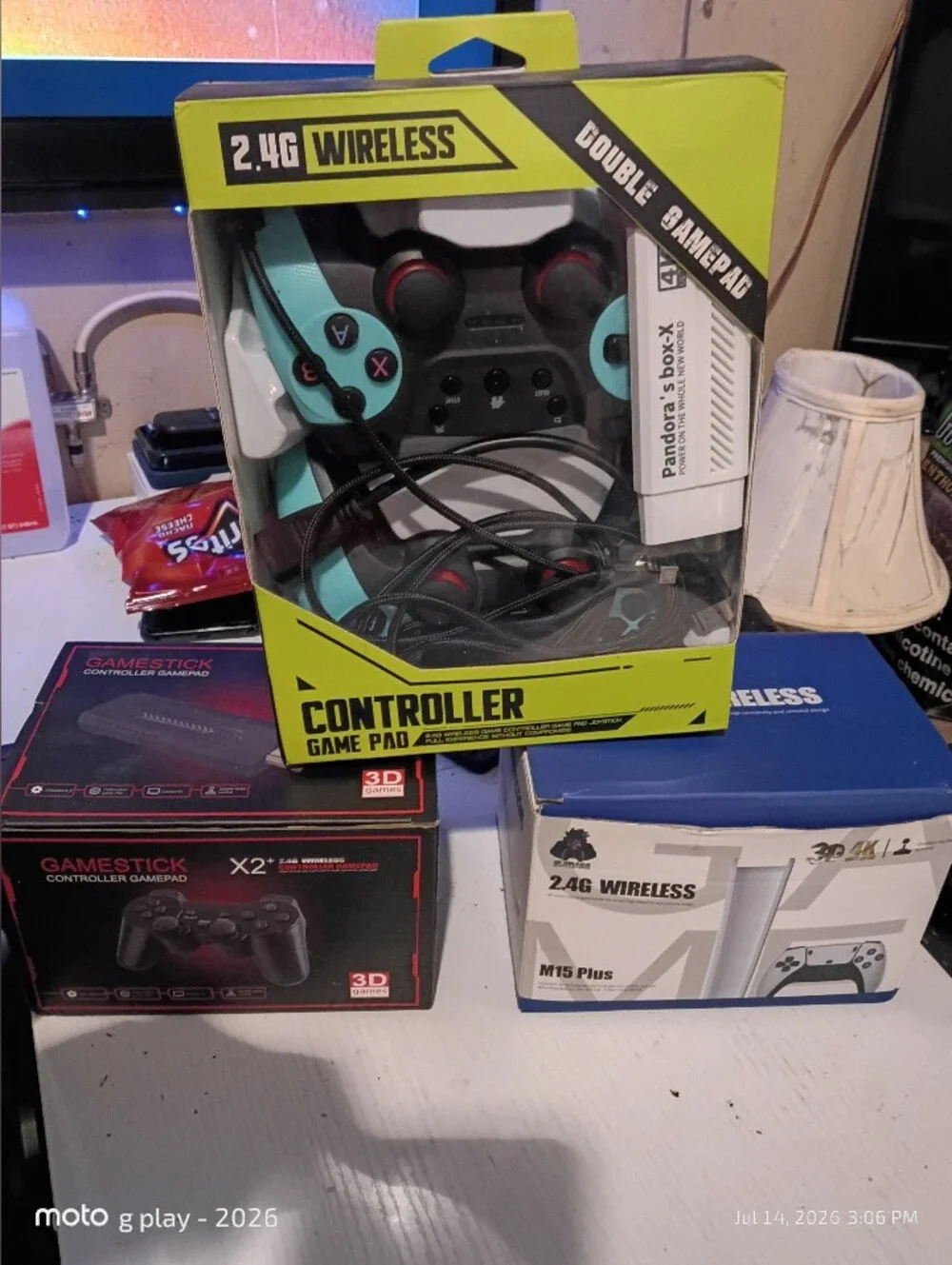 Wireless Game Controller - Teal and Black